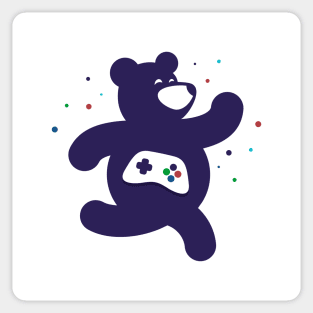 Running bear Sticker